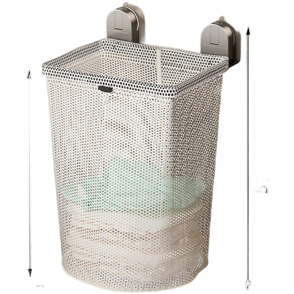 Foldable Laundry Basket with Wall Mounted Suction Cups Large Capacity Breathable Mesh Organizer for Bedroom Bathroom
Foldable Laundry Basket with Wall Mounted Suction Cups Large Capacity Breathable Mesh Organizer for Bedroom Bathroom