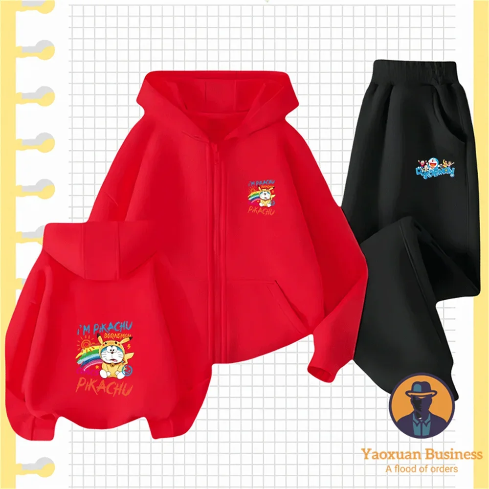 Ins Fashion 2-14Y Boys Girls Autumn Winter Zipper Tracksuit Doraemon Soft Character Printed Wear
Ins Fashion 2-14Y Boys Girls Autumn Winter Zipper Tracksuit Doraemon Soft Character Printed Wear