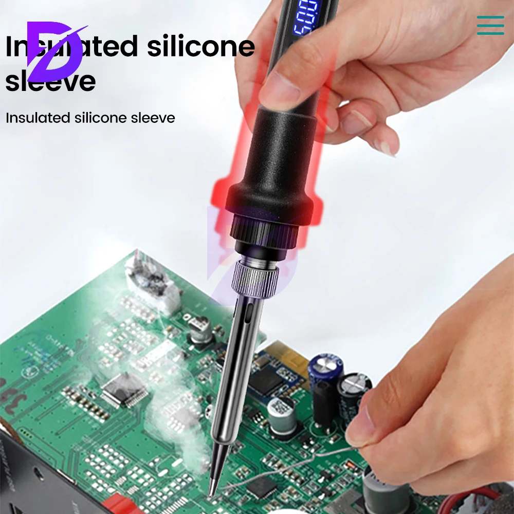 LED Digital Display Soldering Iron 80W Adjustable Temperature Thermostatic Iron Suitable for Metal Jewelry Electrical Repair DIY
LED Digital Display Soldering Iron 80W Adjustable Temperature Thermostatic Iron Suitable for Metal Jewelry Electrical Repair DIY