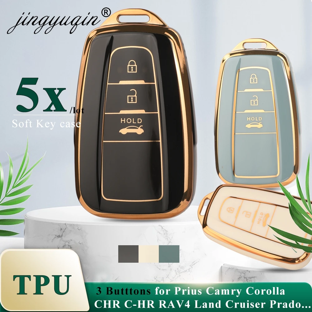 Jingyuqin 5 шт. 3BT ТПУ автомобильный пульт дистанционного управления брелок для Toyota Prius Camry Corolla CHR RAV4 Land Cruiser Prado держатель
Jingyuqin 5 шт. 3BT ТПУ автомобильный пульт дистанционного управления брелок для Toyota Prius Camry Corolla CHR RAV4 Land Cruiser Prado держатель