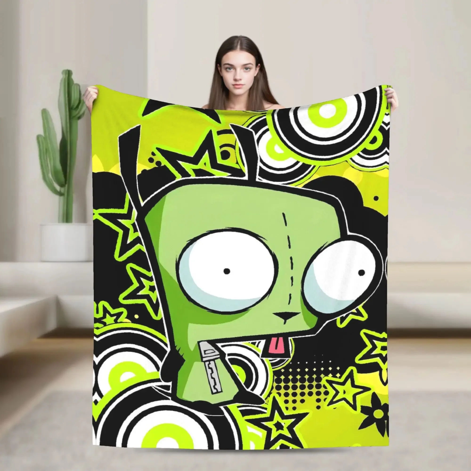 Invaders Zims Alien Cartoon Blanket Quality Warm Soft Throw Blanket Winter Picnic Couch Bed Fluffy Bedspread
Invaders Zims Alien Cartoon Blanket Quality Warm Soft Throw Blanket Winter Picnic Couch Bed Fluffy Bedspread