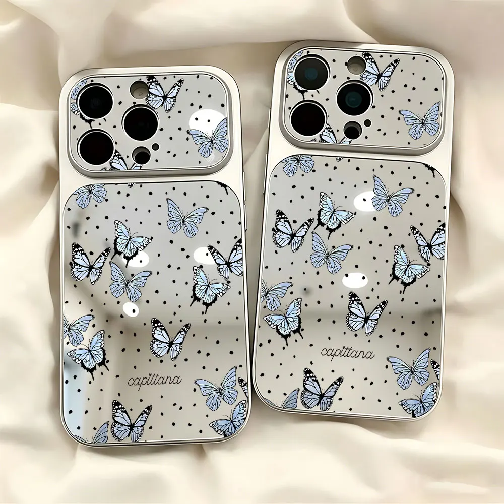 Butterfly Pattern Mirror Large Window Lens Protect Phone Case For iPhone 17 16 15 14 13 12 11 Pro Max Plus Air Shockproof Cover
Butterfly Pattern Mirror Large Window Lens Protect Phone Case For iPhone 17 16 15 14 13 12 11 Pro Max Plus Air Shockproof Cover