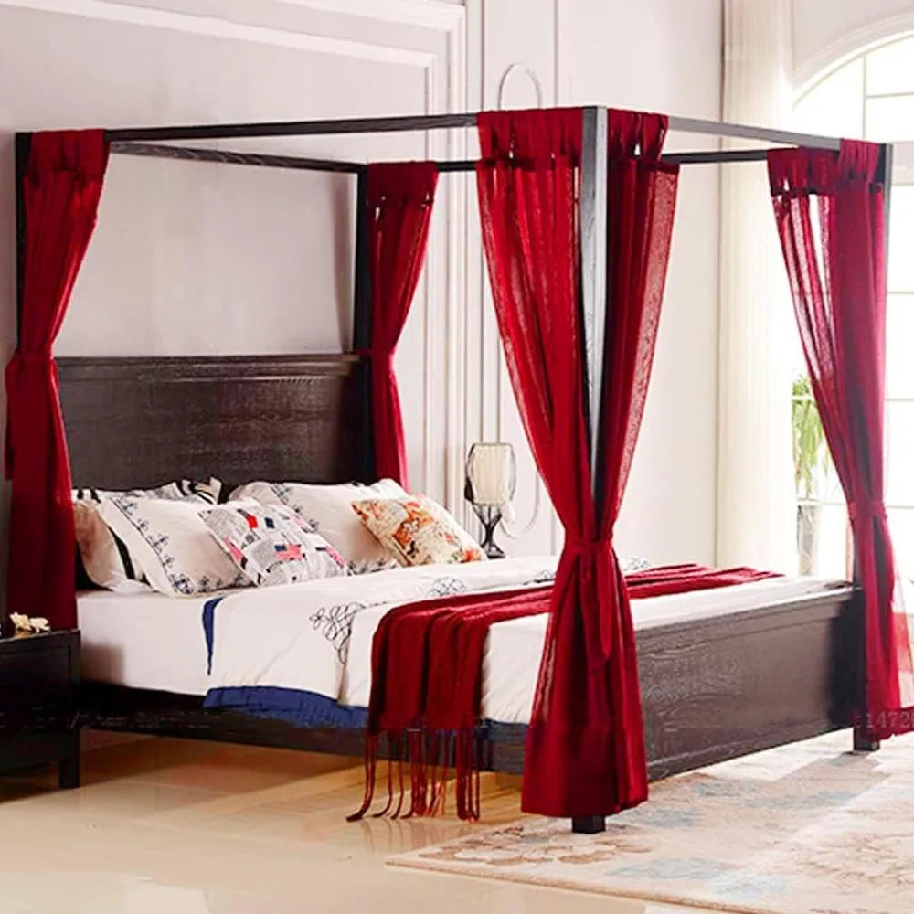 6PCS Retro Modern Linen American Classic Style Bed Curtain Canopy for Girls Boys Adults Queen King Cal King Size Bed Mosquito
6PCS Retro Modern Linen American Classic Style Bed Curtain Canopy for Girls Boys Adults Queen King Cal King Size Bed Mosquito