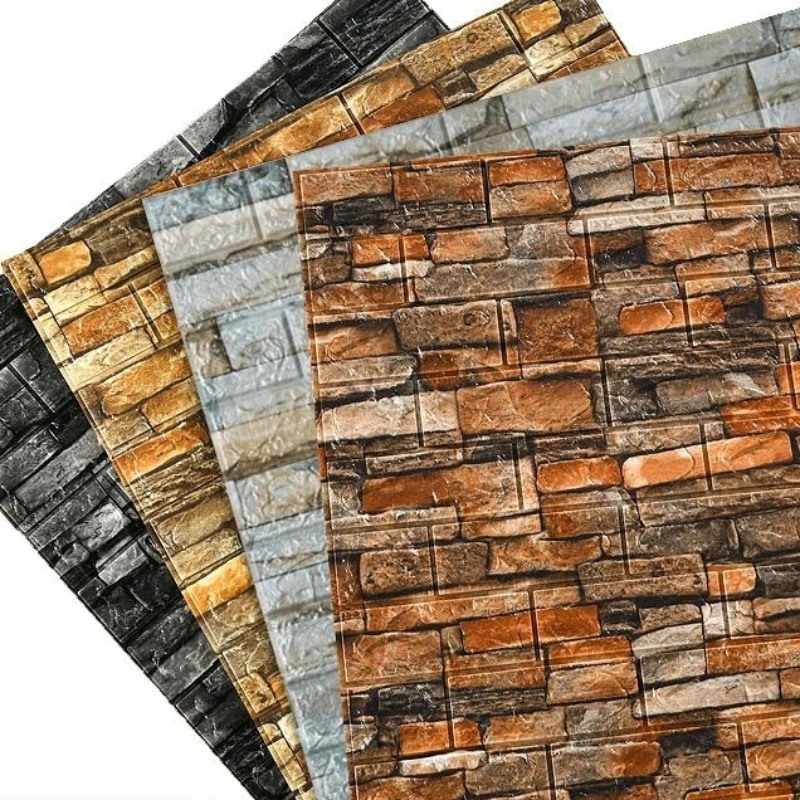 Brick Red Self-adhesive Foam Wall Sticker Vintage Brick Wall Decoration Wallpaper Waterproof Scrub Resistant Hotel Renovation
Brick Red Self-adhesive Foam Wall Sticker Vintage Brick Wall Decoration Wallpaper Waterproof Scrub Resistant Hotel Renovation