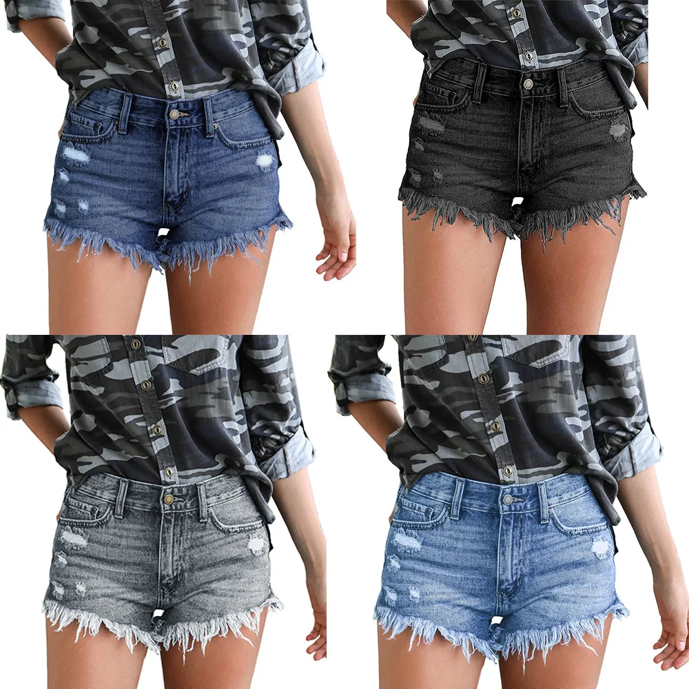 2026 New Summer Women High Waist Denim Shorts Fashion Ripped Distressed Stretch Jeans Sexy Y2K Hot Girl Street Style Shorts
2026 New Summer Women High Waist Denim Shorts Fashion Ripped Distressed Stretch Jeans Sexy Y2K Hot Girl Street Style Shorts