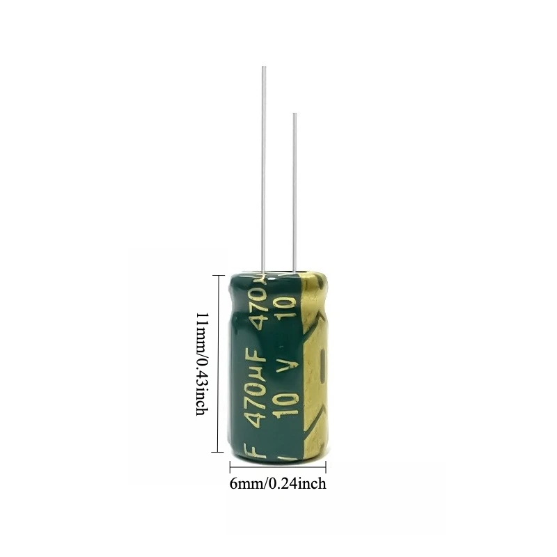 250pcs 10V 470uF Electrolytic Capacitor High Frequency Low ESR Long Life 6x7 6x11mm for Power Supply
250pcs 10V 470uF Electrolytic Capacitor High Frequency Low ESR Long Life 6x7 6x11mm for Power Supply