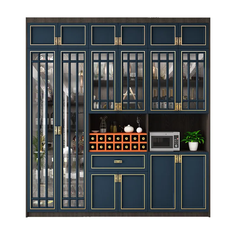 New Chinese-style solid wood dining side cabinet wine cabinet integrated against the wall modern simple partition cabinet househ
New Chinese-style solid wood dining side cabinet wine cabinet integrated against the wall modern simple partition cabinet househ