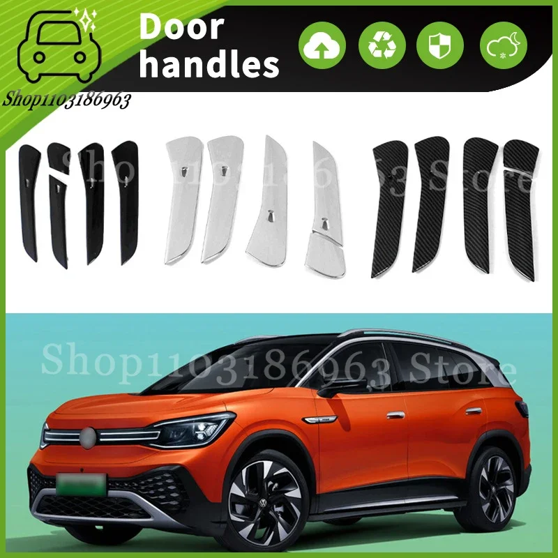 Черная хромированная накладка на дверную ручку автомобиля для Volkswagen ID.6X ID.6 CRO 2022, аксессуары для стайлинга, автомобильные наклейки, автомобильные аксессуары
Черная хромированная накладка на дверную ручку автомобиля для Volkswagen ID.6X ID.6 CRO 2022, аксессуары для стайлинга, автомобильные наклейки, автомобильные аксессуары