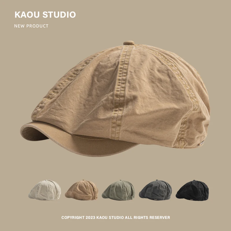 Retro beret spring and autumn fashion octagonal forward hat versatile trendy brand literary painter hat man
Retro beret spring and autumn fashion octagonal forward hat versatile trendy brand literary painter hat man