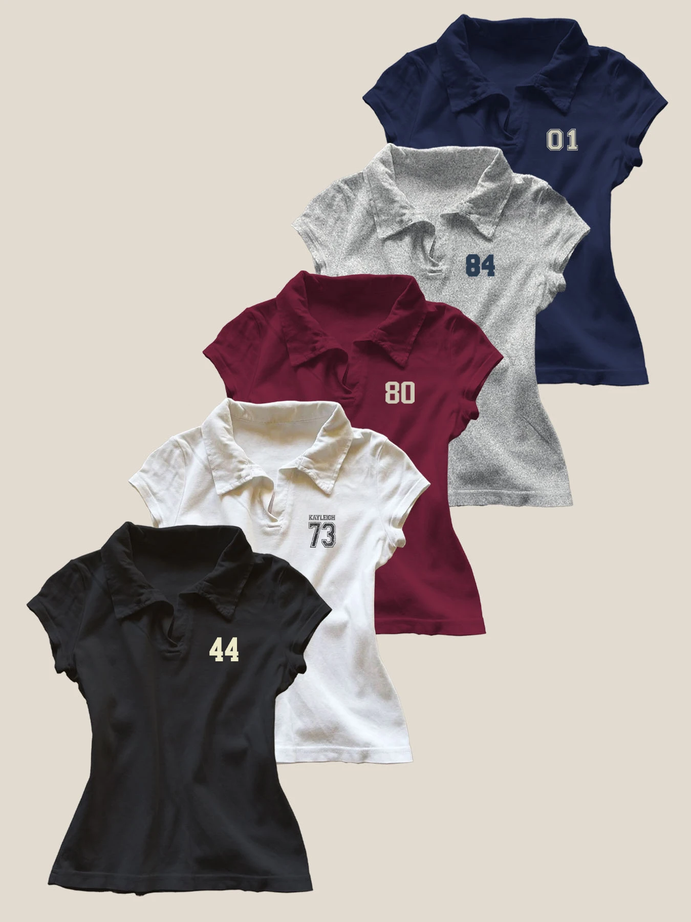 5PC New American Retro Top Trendy Summer Polo Collar Short Sleeve Slim Shoulder T-shirt for Women
5PC New American Retro Top Trendy Summer Polo Collar Short Sleeve Slim Shoulder T-shirt for Women