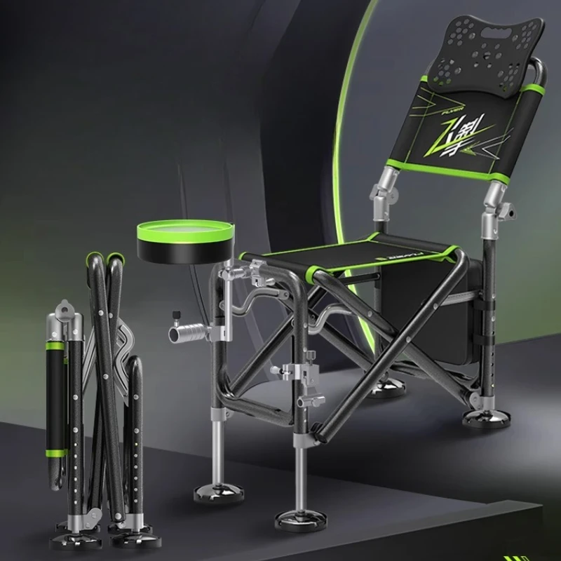 Ultra-Light Foldable Fishing Chair w/Adjustable Height All-Terrain Legs Thickened Frame Breathable Seat Pad Portable Angler Seat
Ultra-Light Foldable Fishing Chair w/Adjustable Height All-Terrain Legs Thickened Frame Breathable Seat Pad Portable Angler Seat