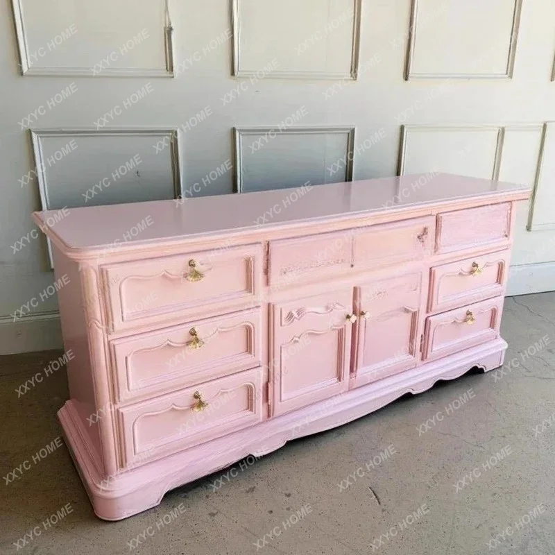 vintage girly pink solid wood carved sideboard medieval living room entrance decoration cabinet FT
vintage girly pink solid wood carved sideboard medieval living room entrance decoration cabinet FT