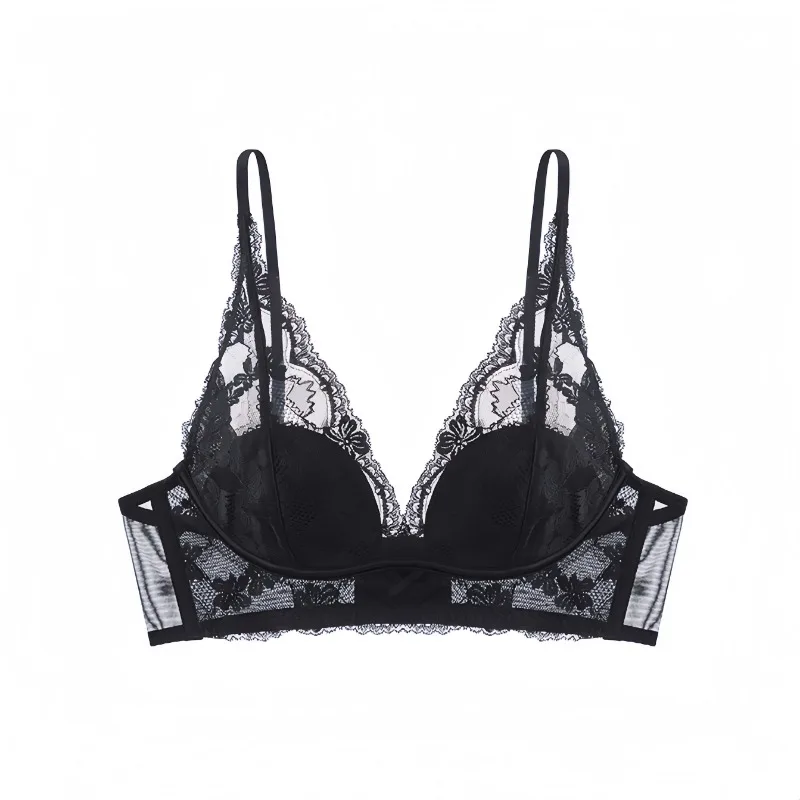Bestselling French Lace Deep V Bra Sexy Pure Style Wireless Triangle Cup Lightweight Breathable Ladies Bra
Bestselling French Lace Deep V Bra Sexy Pure Style Wireless Triangle Cup Lightweight Breathable Ladies Bra