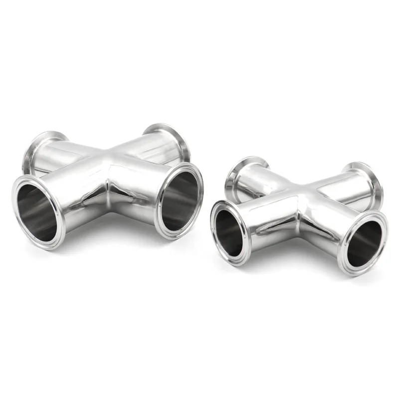 304 Stainless Steel Clamp Cross 4-Way OD19/25/38/51/63/76mm Pipe Fitting Homebrew Beer 3/4" 1" 2" 3" 4"Internal External Polish
304 Stainless Steel Clamp Cross 4-Way OD19/25/38/51/63/76mm Pipe Fitting Homebrew Beer 3/4" 1" 2" 3" 4"Internal External Polish