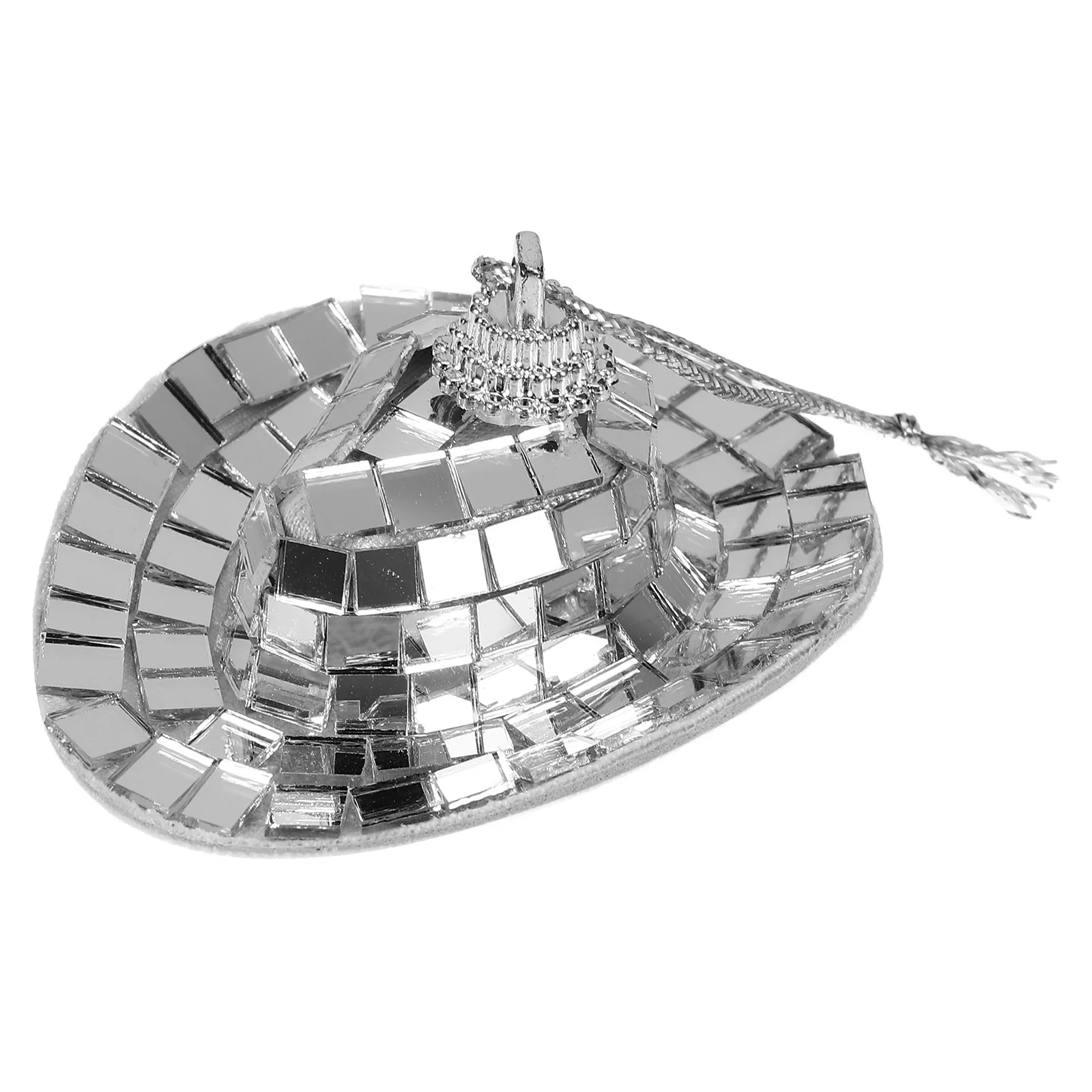Reflective Mirror Disco Cowboy Hat Hanging Ornament Party Decoration Hanging Decor for Weddings Clubs Bars Events
Reflective Mirror Disco Cowboy Hat Hanging Ornament Party Decoration Hanging Decor for Weddings Clubs Bars Events