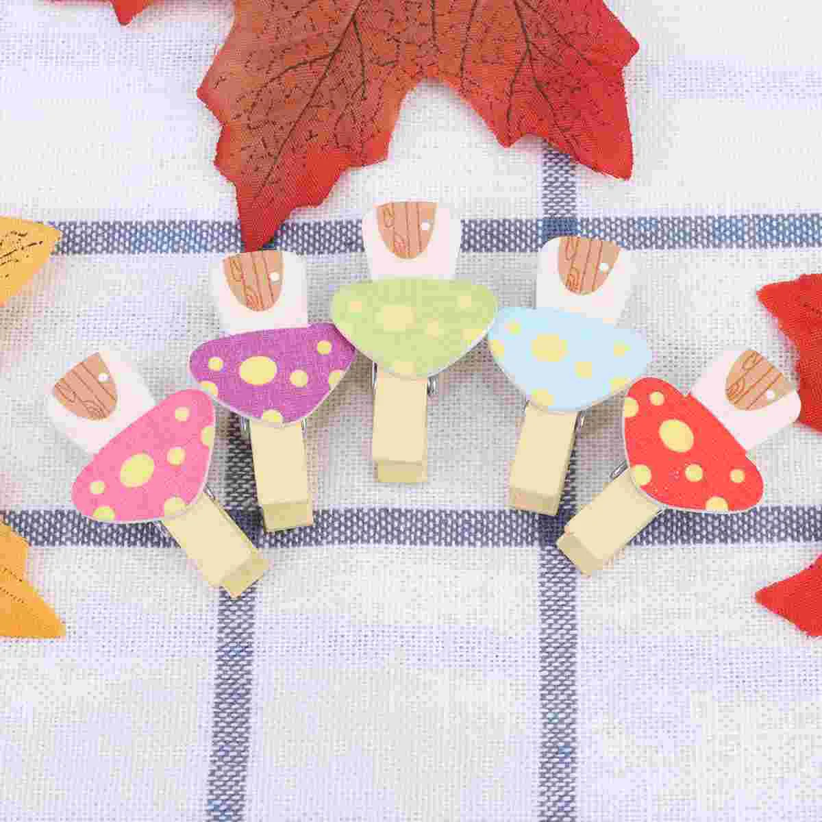 50 Pcs Mushroom Snacks Clamp Wooden Clip Photo Clothespin Cartoon Clips Plastic
50 Pcs Mushroom Snacks Clamp Wooden Clip Photo Clothespin Cartoon Clips Plastic