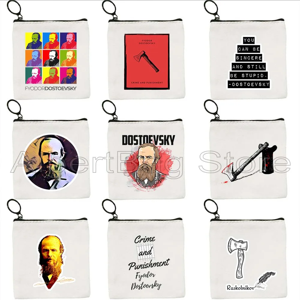 Crime and Punishment Fyodor Dostoevsky Portrait Poster Pop Art Quotes Books Gifts Key Coin Purse Bag Storage Card Wallet Pouch
Crime and Punishment Fyodor Dostoevsky Portrait Poster Pop Art Quotes Books Gifts Key Coin Purse Bag Storage Card Wallet Pouch