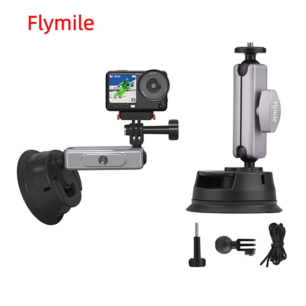 Flymile Car Suction Cup Mount Windshield Window Dash Holder for DJI Pocket 4/Action 6/Insta360 Ace Pro 2/Gopro Accessories
Flymile Car Suction Cup Mount Windshield Window Dash Holder for DJI Pocket 4/Action 6/Insta360 Ace Pro 2/Gopro Accessories