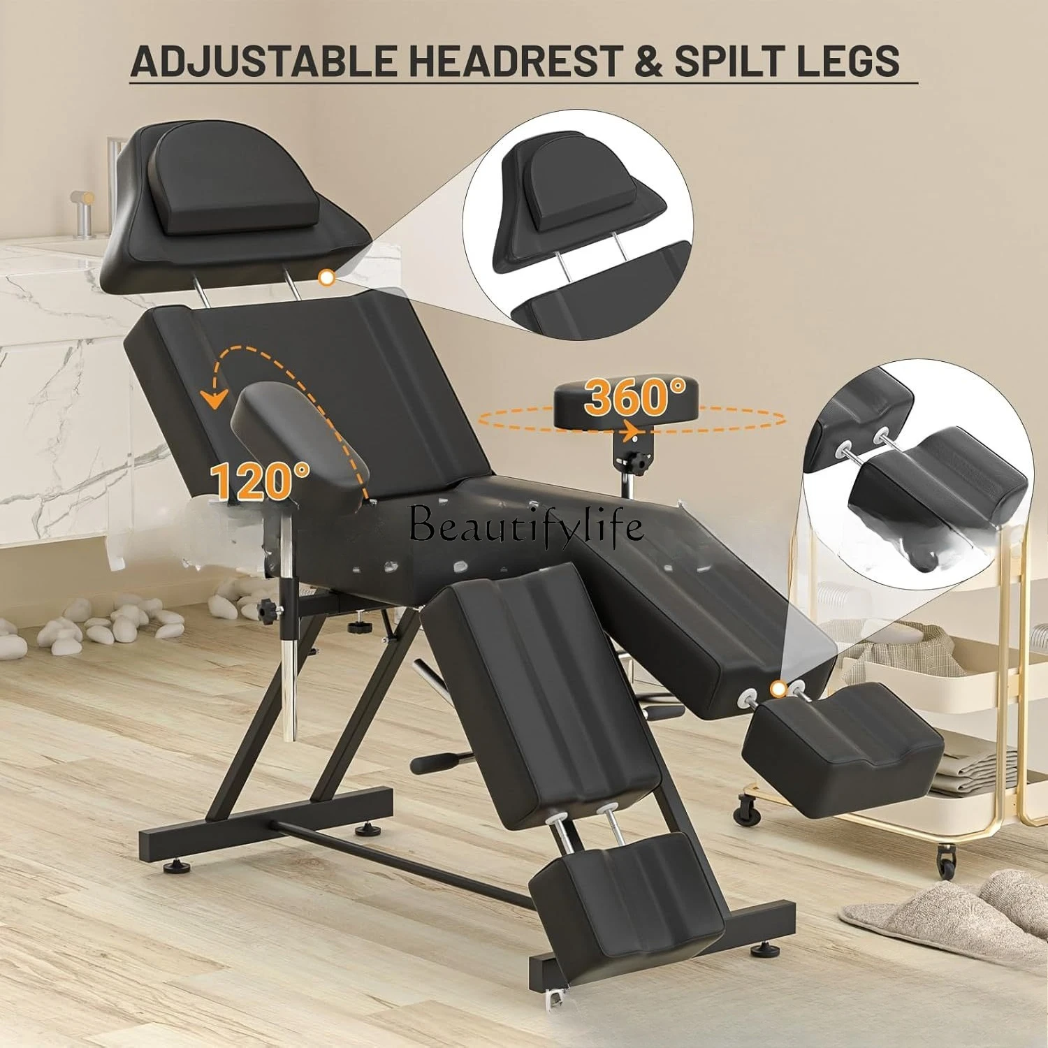 CC Beauty bed full body massage leisure massage chair adjustable beauty chair
CC Beauty bed full body massage leisure massage chair adjustable beauty chair