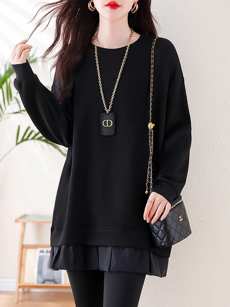 Женская удлиненная толстовка с капюшоном, утепленная, с флисовыми вставками, осенне-зимняя, модная, большого размера, цельная, с круглым вырезом, с длинными рукавами
Женская удлиненная толстовка с капюшоном, утепленная, с флисовыми вставками, осенне-зимняя, модная, большого размера, цельная, с круглым вырезом, с длинными рукавами