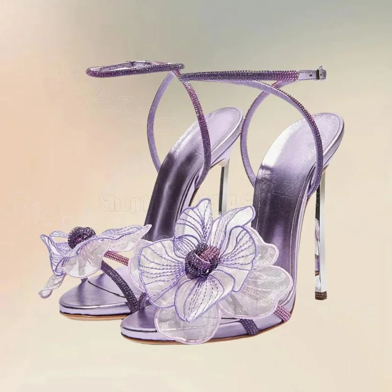 Purple Mesh Appliques Design Open Toe Sandals Buckle Strap Women Shoes Thin High Heels Party Banquet 2025 Zapatos Para Mujere
Purple Mesh Appliques Design Open Toe Sandals Buckle Strap Women Shoes Thin High Heels Party Banquet 2025 Zapatos Para Mujere