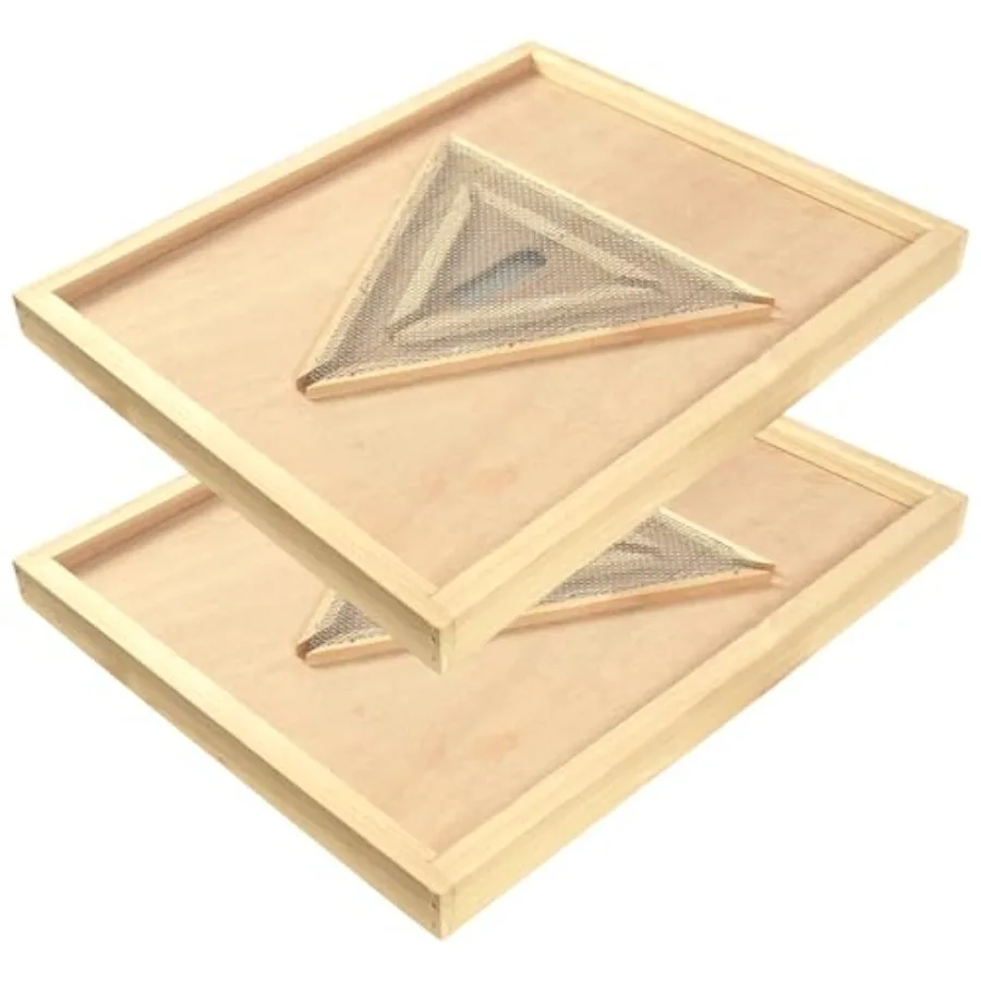 2 Pcs Bee Excape Board 8 Frame Beehive Inner Cover Honeybee Triangle Escape Screen for Langstroth Hive, Bee Hive Escapes Beekee
2 Pcs Bee Excape Board 8 Frame Beehive Inner Cover Honeybee Triangle Escape Screen for Langstroth Hive, Bee Hive Escapes Beekee