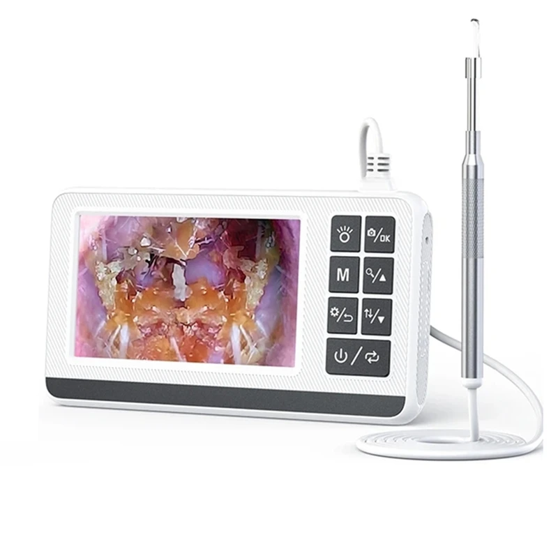 Digital Otoscope 3.9Mm Ear Otoscope Screen 4.3 Inch For Cleaning Smart Visual Ear Picking Stick 30MP Type-C Ear Camera
Digital Otoscope 3.9Mm Ear Otoscope Screen 4.3 Inch For Cleaning Smart Visual Ear Picking Stick 30MP Type-C Ear Camera