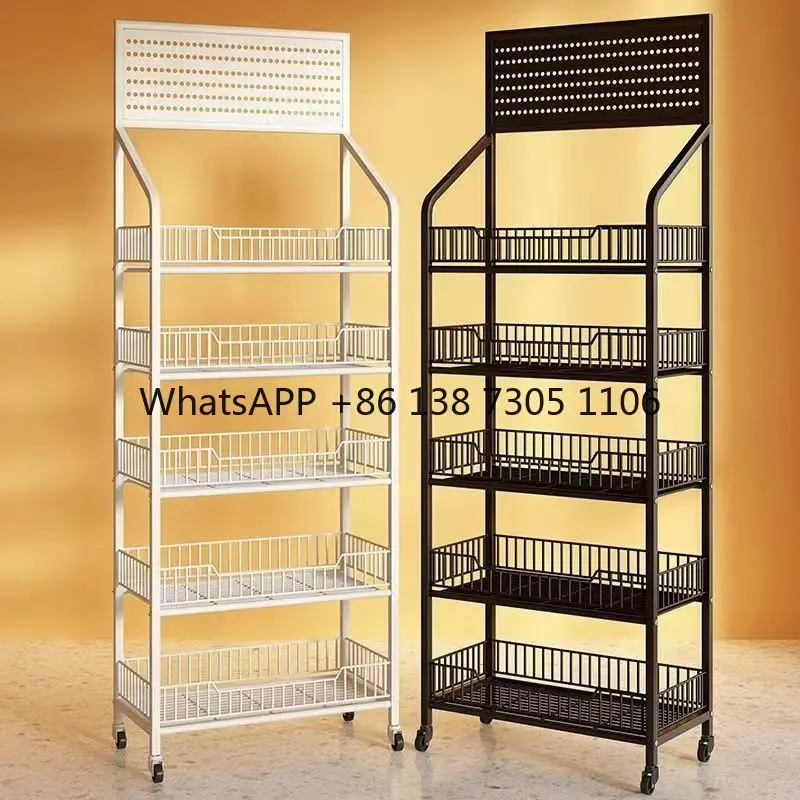 Supermarket snacks shelves beverage food mobile display stand checkout page floor multi-layer
Supermarket snacks shelves beverage food mobile display stand checkout page floor multi-layer