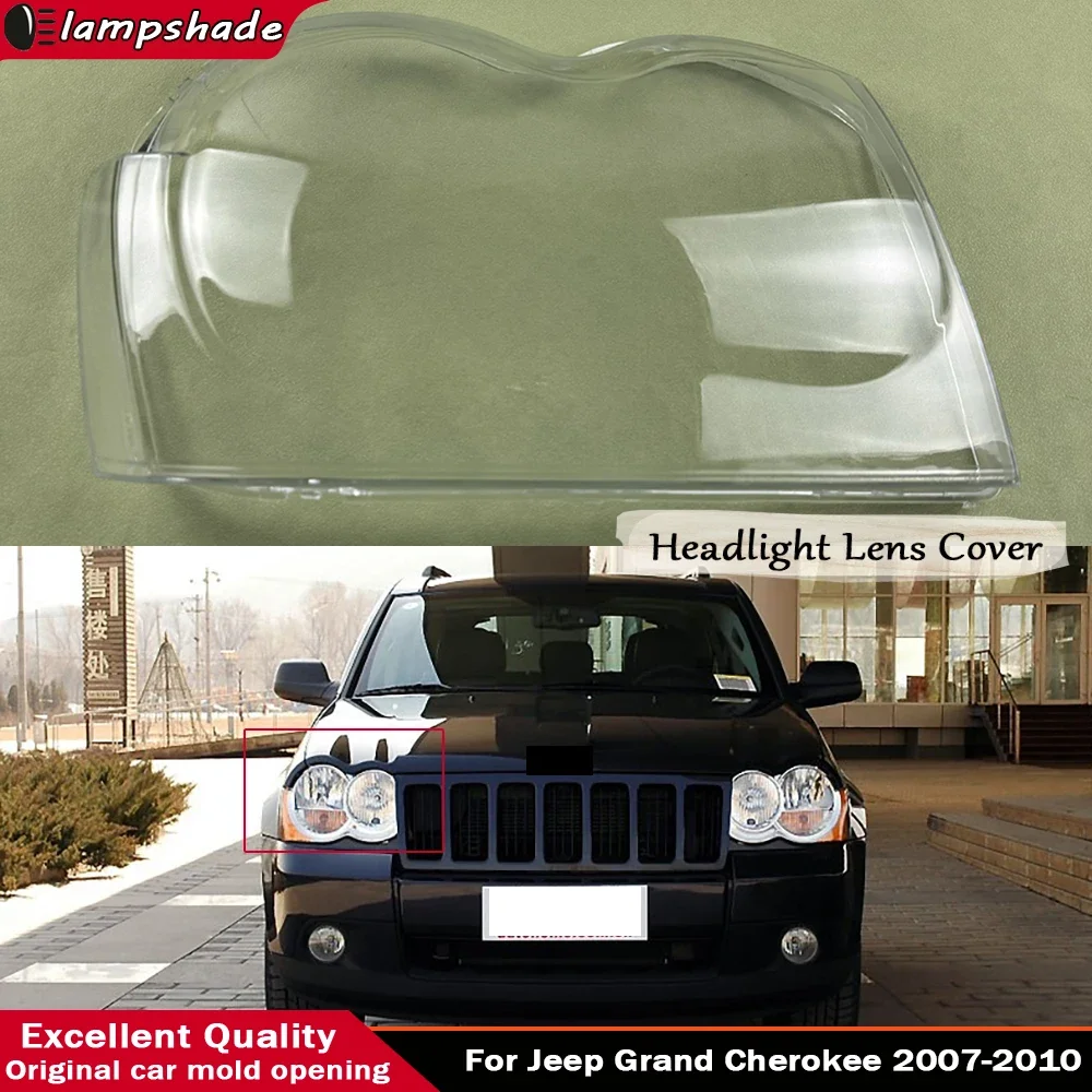 Transparent Lampshade Lamp Shell Front Car Glass Lens Case Headlamp Caps Headlight Cover For Jeep Grand Cherokee 2007 - 2010
Transparent Lampshade Lamp Shell Front Car Glass Lens Case Headlamp Caps Headlight Cover For Jeep Grand Cherokee 2007 - 2010