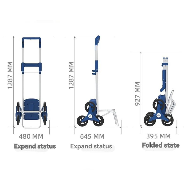 Portable Stair Climbing Machine Electric Shopping Cart Folding Silent Outdoor with Wheel Storage Bag Shopping Car Household Item
Portable Stair Climbing Machine Electric Shopping Cart Folding Silent Outdoor with Wheel Storage Bag Shopping Car Household Item