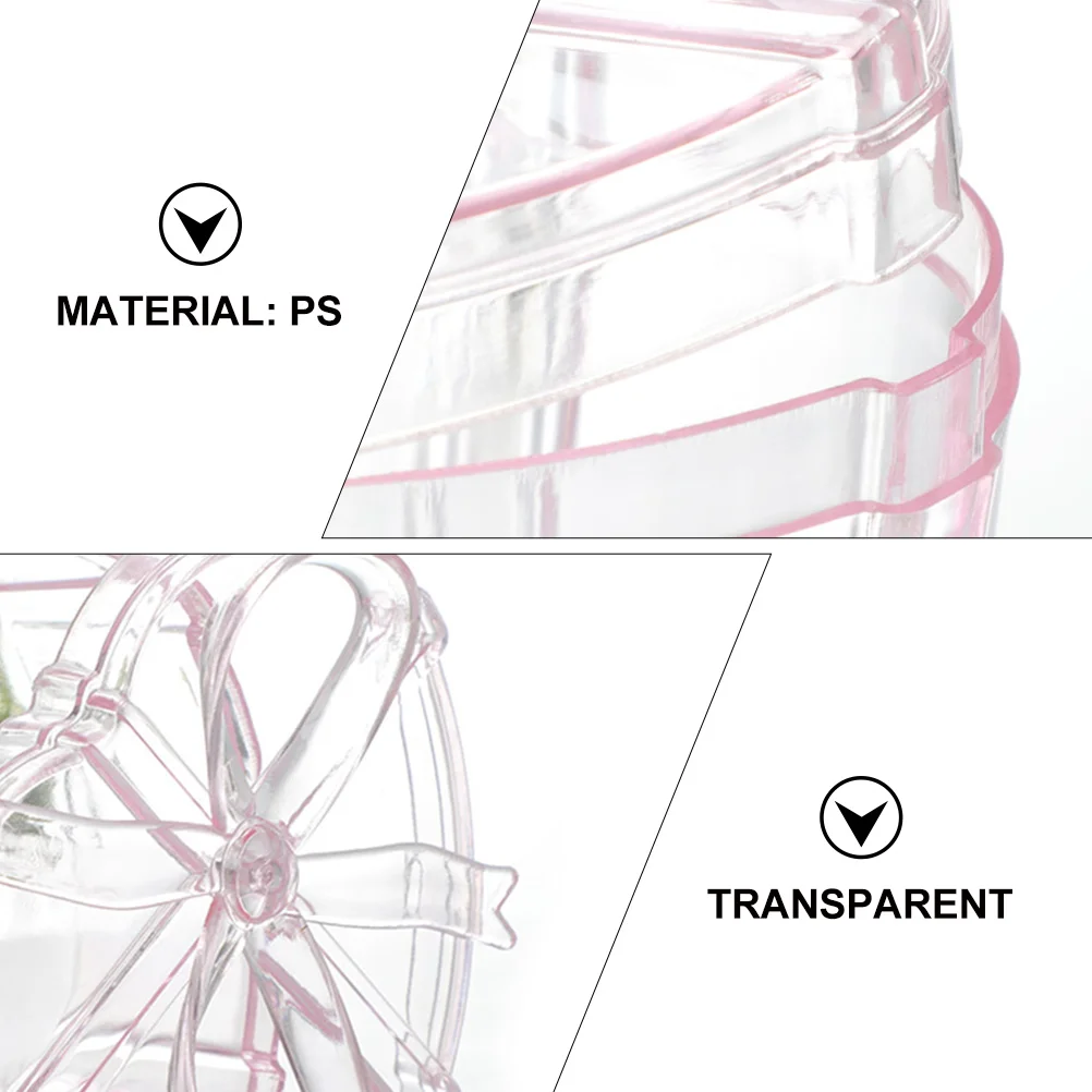 6 Pcs Candy Boxes Transparent Pink Storage Cases for Snacks Chocolate Jewelry Party Favor Christmas Wedding Decorations
6 Pcs Candy Boxes Transparent Pink Storage Cases for Snacks Chocolate Jewelry Party Favor Christmas Wedding Decorations