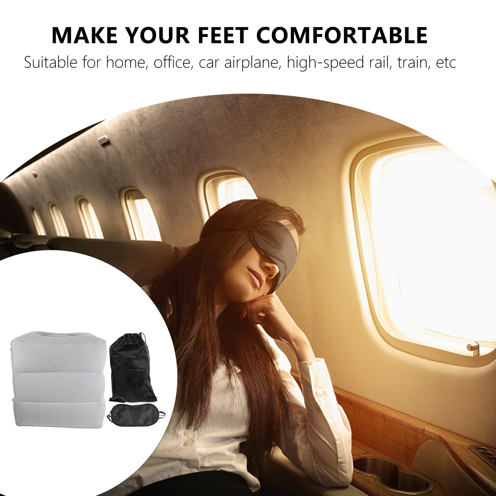 Inflatable Footrest Pillow Adjustable Folding Cushion Comfortable Flocking PVC Travel Home Office Use Space Saving Stool Legs
Inflatable Footrest Pillow Adjustable Folding Cushion Comfortable Flocking PVC Travel Home Office Use Space Saving Stool Legs