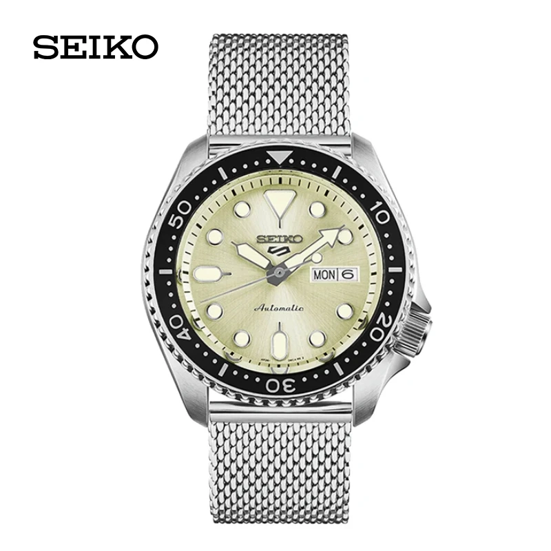 Оригинальные мужские часы Seiko 5, автоматические механические спортивные часы из нержавеющей стали, 10 бар, водонепроницаемые светящиеся часы
Оригинальные мужские часы Seiko 5, автоматические механические спортивные часы из нержавеющей стали, 10 бар, водонепроницаемые светящиеся часы