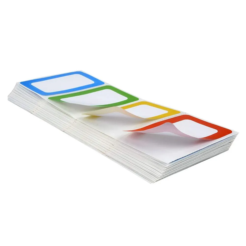 150Pcs Colorful Name Tag Stickers Blank Writable Adhesive Labels for Office Home Storage Sorting Multipurpose Label Stickers
150Pcs Colorful Name Tag Stickers Blank Writable Adhesive Labels for Office Home Storage Sorting Multipurpose Label Stickers