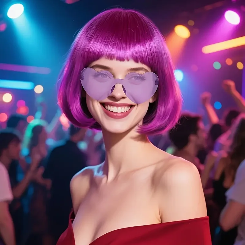 Synthetic Colorful BOBO Wig Short Straight Bangs Cosplay Party Costume Accessory Bob Hair Halloween Student Dress Up
Synthetic Colorful BOBO Wig Short Straight Bangs Cosplay Party Costume Accessory Bob Hair Halloween Student Dress Up