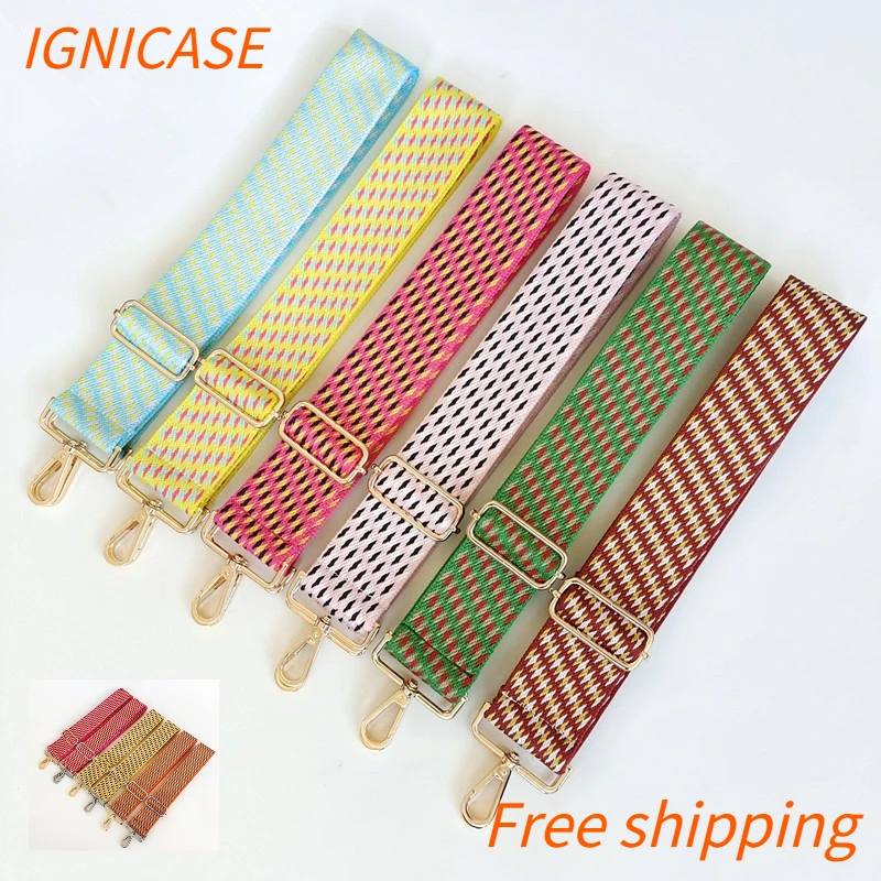 IGNICASE Ethnic Style Color Striped Wide Shoulder Strap Adjustable Women's Bag Strap Thousand Shoulder Messenger Bag Accessories
IGNICASE Ethnic Style Color Striped Wide Shoulder Strap Adjustable Women's Bag Strap Thousand Shoulder Messenger Bag Accessories