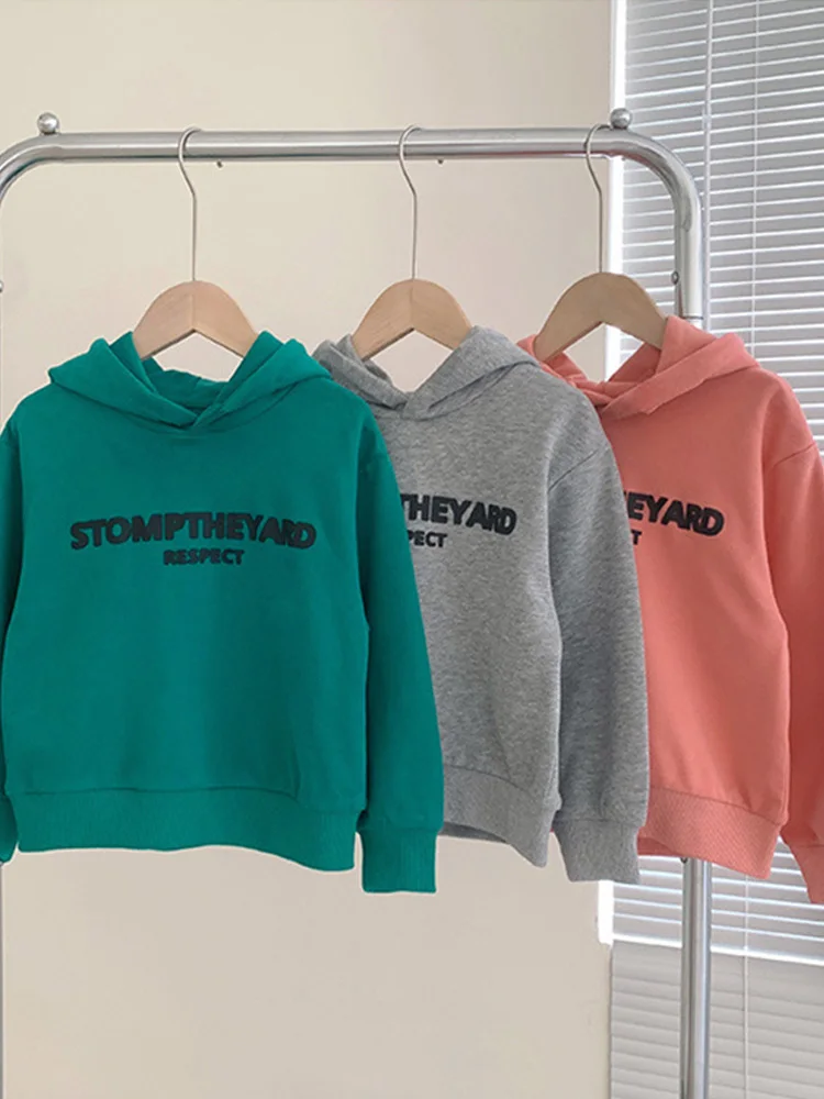 Autumn New Children's Clothing Children's Korean Version Solid Color Hooded Sweater Boys Spring and Autumn Alphabet Jumper
Autumn New Children's Clothing Children's Korean Version Solid Color Hooded Sweater Boys Spring and Autumn Alphabet Jumper