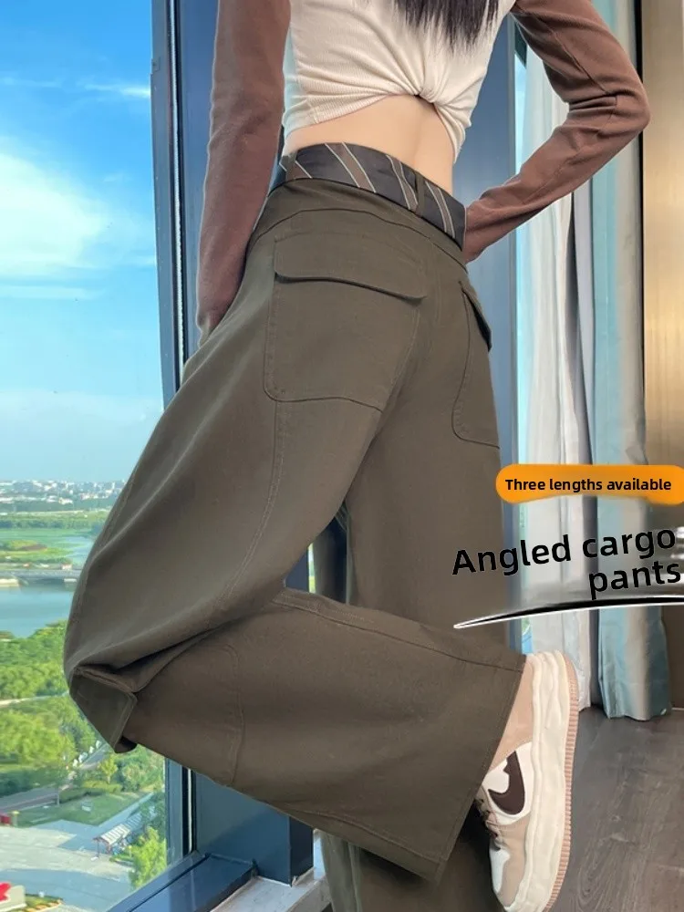 High Waist Wide Leg Casual Workwear Pants Women's Style Retro American Spring Autumn New Model Commute Wind Pure Color
High Waist Wide Leg Casual Workwear Pants Women's Style Retro American Spring Autumn New Model Commute Wind Pure Color