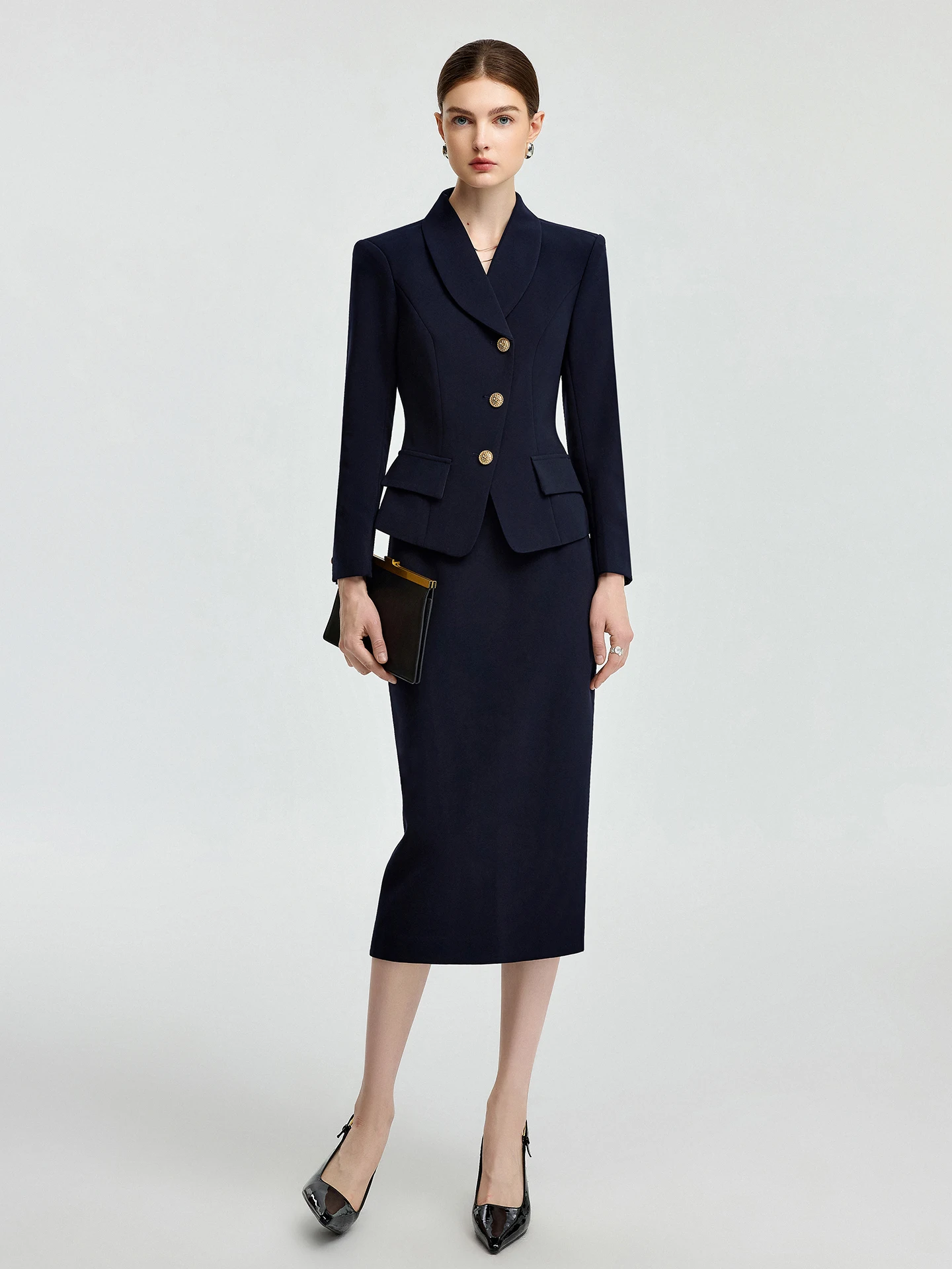 Elegant Professional Women's Suit Set for Interview Autumn Formal Occasion Two-Piece Set Government Official Lady Style
Elegant Professional Women's Suit Set for Interview Autumn Formal Occasion Two-Piece Set Government Official Lady Style