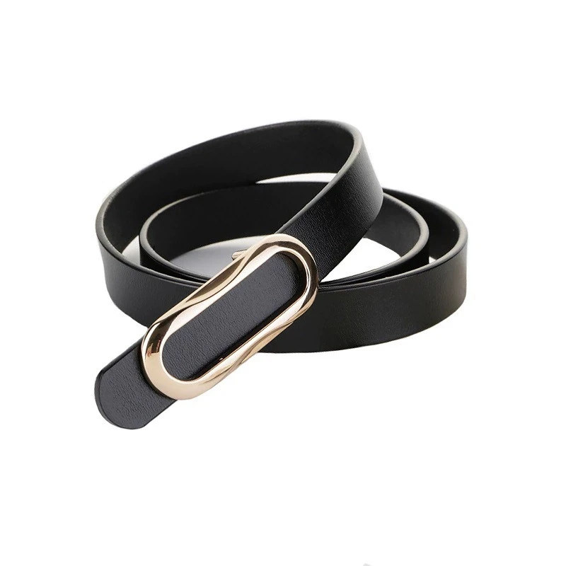 Genuine Leather Smooth Buckle Belt for Women Cowhide Thin Belt Rectangular Buckle Versatile Ladies' Leather Waist Belts
Genuine Leather Smooth Buckle Belt for Women Cowhide Thin Belt Rectangular Buckle Versatile Ladies' Leather Waist Belts