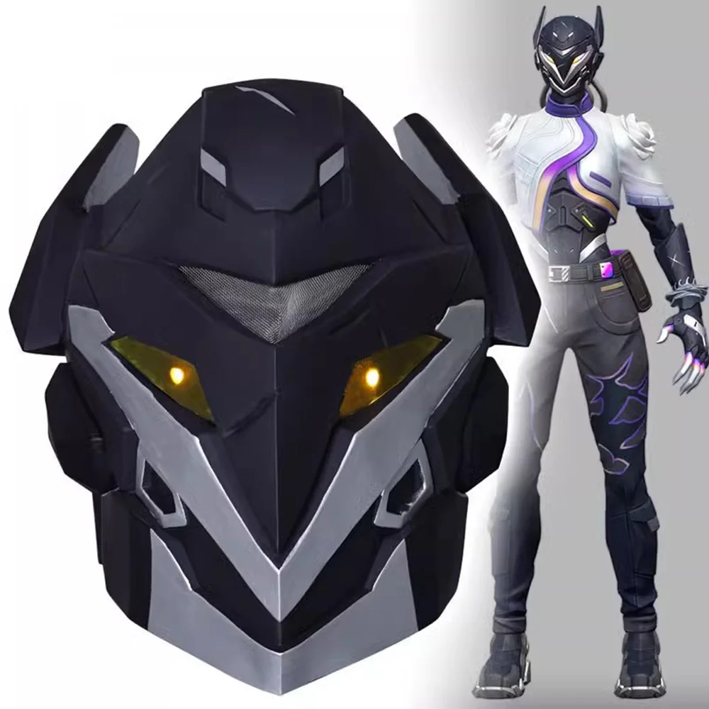 Game VALORANT Cosplay Vyse Helmet With Led Light PVC Face Mask for Adult Halloween Party Prop Accessories And Shoes Prop
Game VALORANT Cosplay Vyse Helmet With Led Light PVC Face Mask for Adult Halloween Party Prop Accessories And Shoes Prop