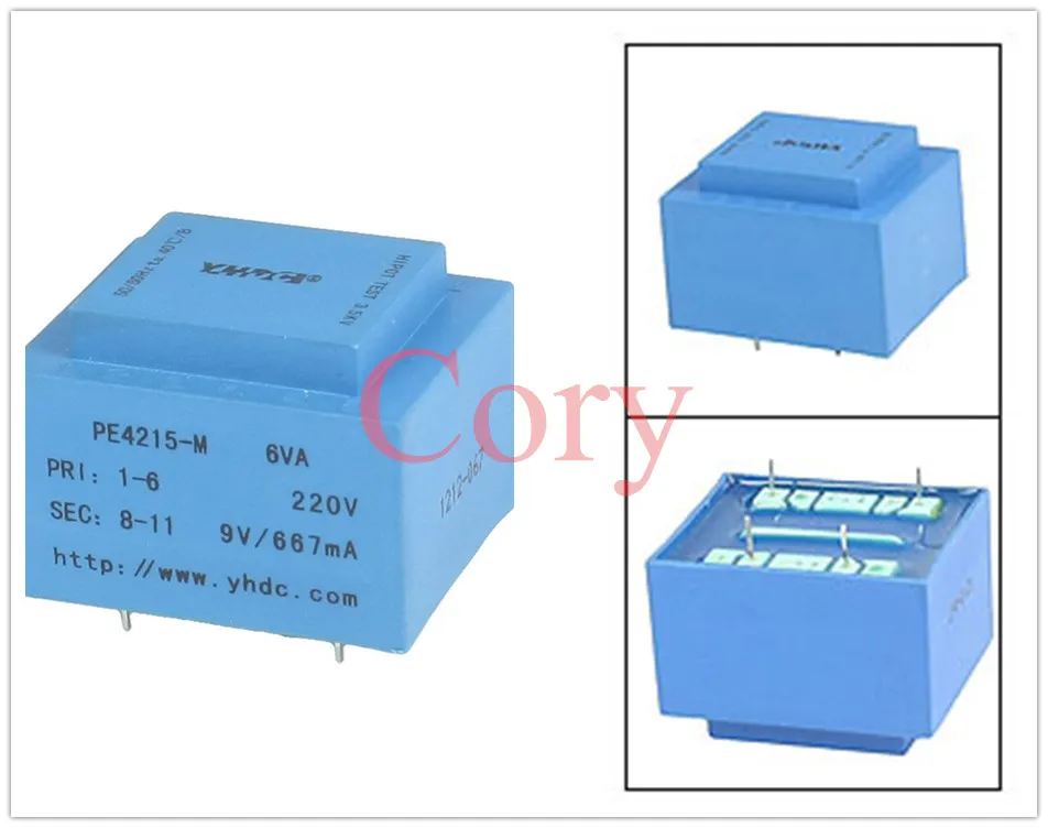 1PCS PE4215-M 6VA 50/60 Hz 9V Output Plug-in Encapsulated Transformer
1PCS PE4215-M 6VA 50/60 Hz 9V Output Plug-in Encapsulated Transformer