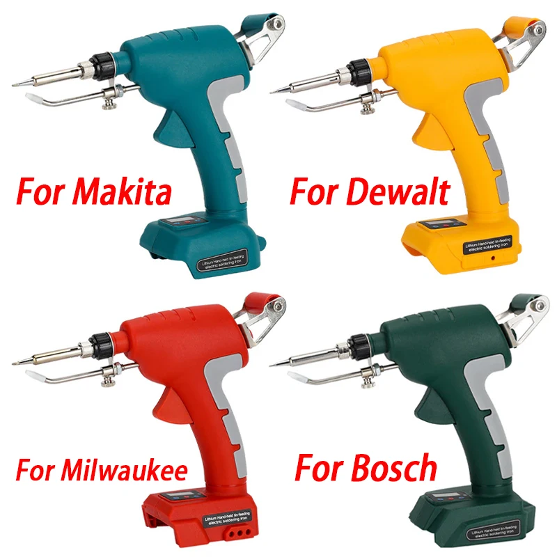 Cordless Soldering Gun Fast Welding Tools Cordless Soldering Iron Gun for Makita/Bosch/Dewalt/Milwaukee 18V 20V Li-ion Battery
Cordless Soldering Gun Fast Welding Tools Cordless Soldering Iron Gun for Makita/Bosch/Dewalt/Milwaukee 18V 20V Li-ion Battery