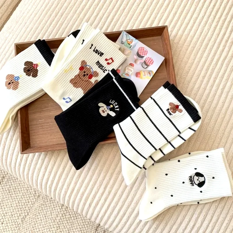 2026 Socks Women's Spring Autumn New Medium Tube Socks Korean Style Striped Dot Cartoon Cute Puppy Cotton Socks
2026 Socks Women's Spring Autumn New Medium Tube Socks Korean Style Striped Dot Cartoon Cute Puppy Cotton Socks