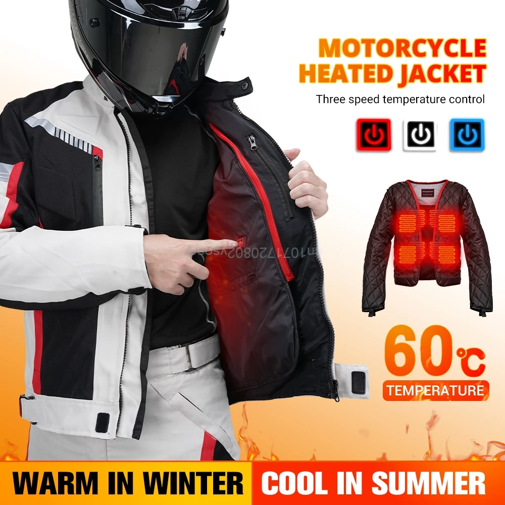 Heated Motorcycle Jacket Men Waterproof CE Protective Gear Winter Outdoor Skiing Motocross Motobike Riding With Protective Gear
Heated Motorcycle Jacket Men Waterproof CE Protective Gear Winter Outdoor Skiing Motocross Motobike Riding With Protective Gear