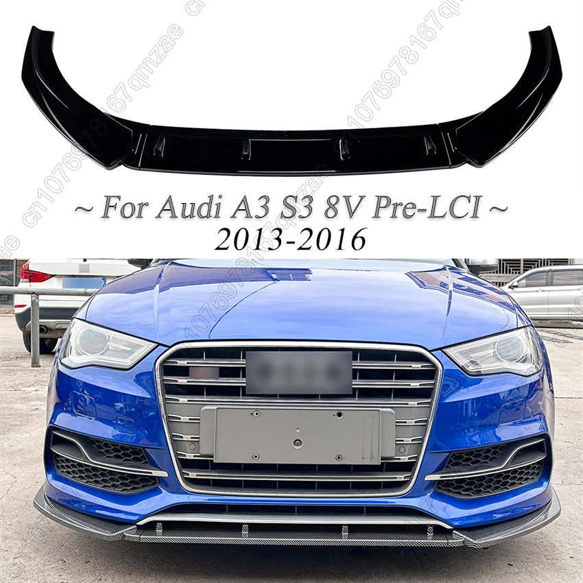 Gloss Black Front Bumper Lip Canard Lower Splitter Diffuser For Audi S3 / A3 S-Line 8V Pre-LCI 2013-2016 Spoiler Tuning Kits
Gloss Black Front Bumper Lip Canard Lower Splitter Diffuser For Audi S3 / A3 S-Line 8V Pre-LCI 2013-2016 Spoiler Tuning Kits