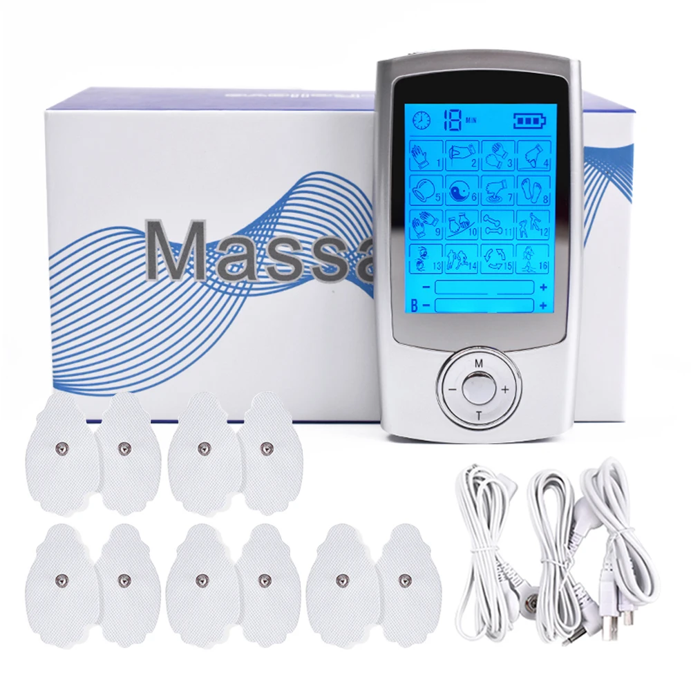 16 Modes Muscle Stimulator Dual Outputs Physiotherapy Body Massager Relaxation TENS Machine EMS Electrostimulator
16 Modes Muscle Stimulator Dual Outputs Physiotherapy Body Massager Relaxation TENS Machine EMS Electrostimulator