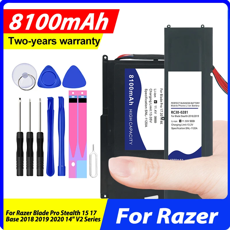 DaDaXiong Battery For Razer Blade Stealth 13 14 15 17 Pro 2016 2018 2019 2020 V2 Series Notebook RZ09-0328 RZ09-0195 RZ09-03006
DaDaXiong Battery For Razer Blade Stealth 13 14 15 17 Pro 2016 2018 2019 2020 V2 Series Notebook RZ09-0328 RZ09-0195 RZ09-03006