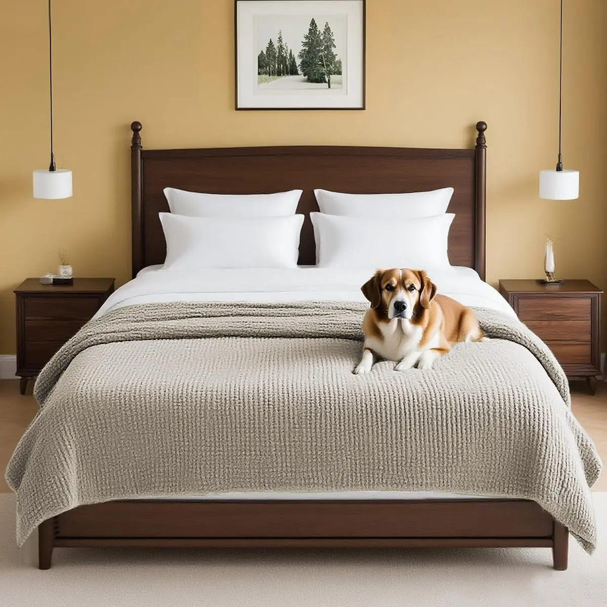 Soft Anti-Slip Pet Blanket for Furniture, Washable Chenille Cover for Dogs and Cats, 52" x 82", Island Fossi
Soft Anti-Slip Pet Blanket for Furniture, Washable Chenille Cover for Dogs and Cats, 52" x 82", Island Fossi