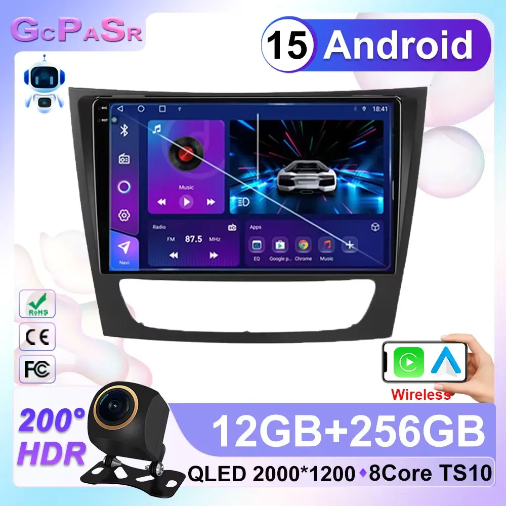 Android 15 Car Radio For Mercedes Benz E-class E Class W211 E200 CLS 2002-2010 Carplay Multimedia Player GPS 5G Wifi CPU Display
Android 15 Car Radio For Mercedes Benz E-class E Class W211 E200 CLS 2002-2010 Carplay Multimedia Player GPS 5G Wifi CPU Display